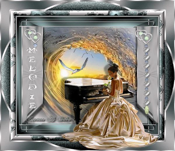 jeune fille piano plage